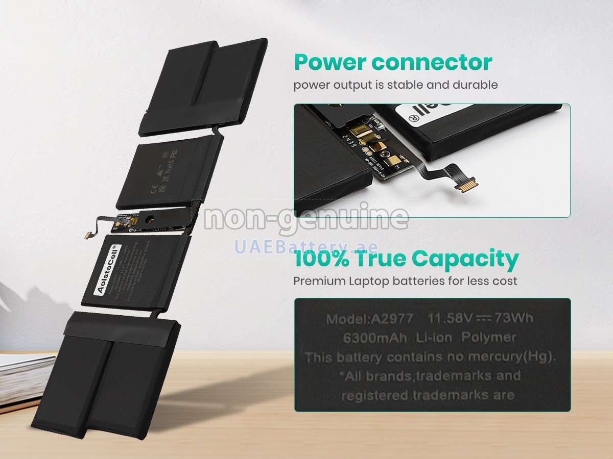 بطارية Apple MacBook Pro M3 MAX 16 CPU 40 GPU 14-inch A2992