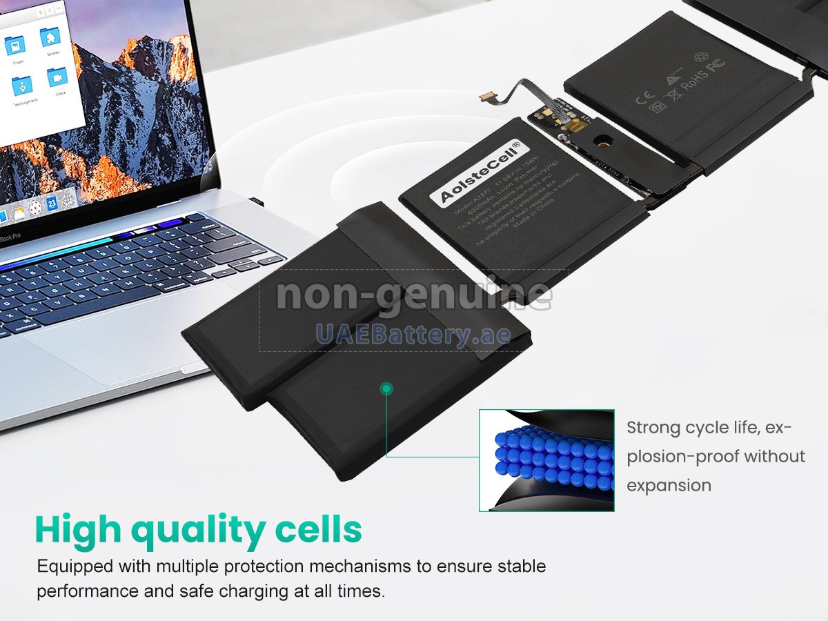 بطارية Apple MacBook Pro M3 MAX 16 CPU 40 GPU 14-inch A2992