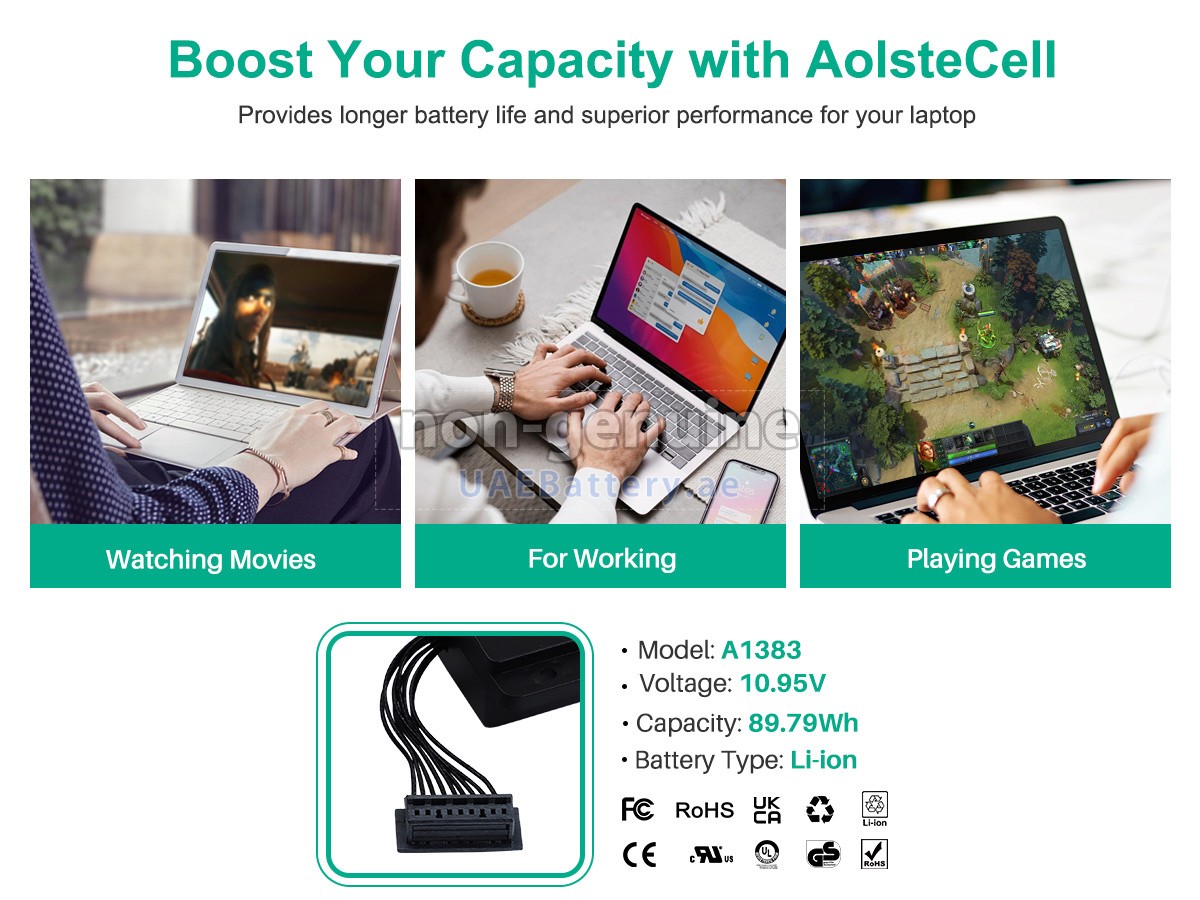 بطارية Apple MacBook Pro 17 inch MC725E/A