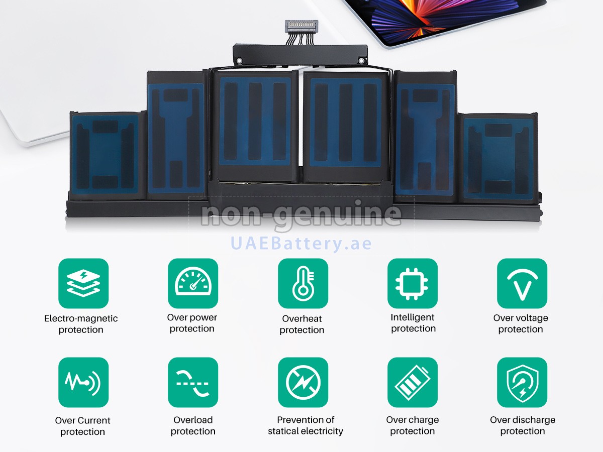 بطارية Apple MacBook Pro Core I7 2.0GHZ 15.4 inch Retina A1398(EMC 2674)