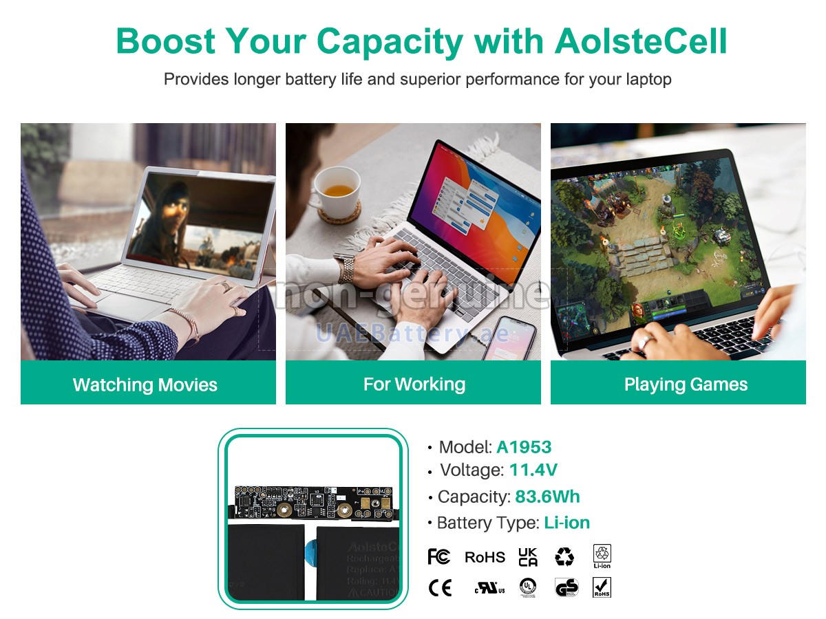 بطارية Apple MacBook Pro Core I7 2.6G 15 inch TOUCH/2018 VEGA