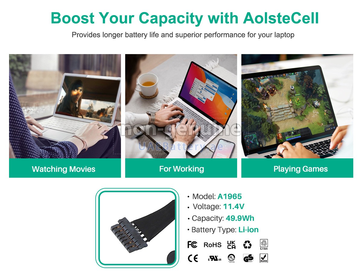 بطارية Apple MacBook Air Core I3 1.1GHZ 13-inch(SCISSor 2020)