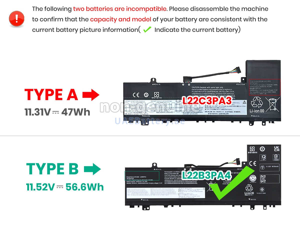 بطارية Lenovo IdeaPad SLIM 5 14ABR8-82XE0038GE